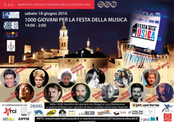 1000 Giovani per la Festa della Musica 2016 Mantova