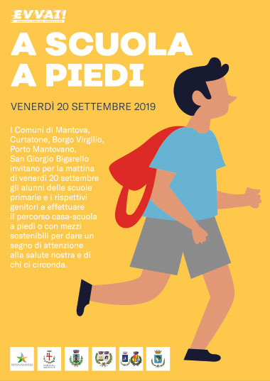 A scuola a piedi Mantova 20 settembre 2019