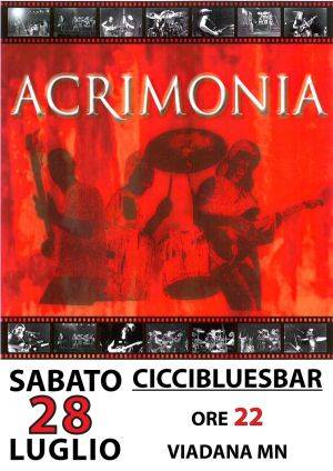 Musica, Acrimonia CicciBluesBar Viadana (Mantova)