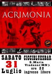 Concerto Acrimonia Ciccibluesbar di Viadana