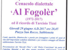 45° anniversario cenacolo dialettale Al Fogoler 2017