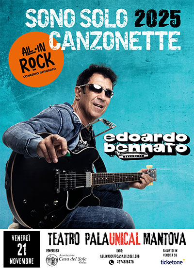 Concerto Edoardo Bennato Mantova 2025 All-in Rock