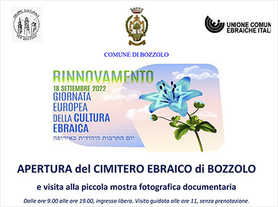 Apertura Cimitero Ebraico di Bozzolo (MN) 18/9/2022