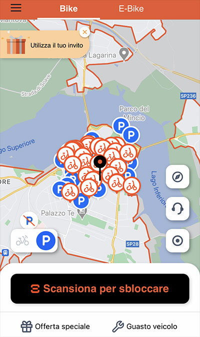 app Ridemovi Mantova ex Mobike