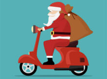 babbo Natale in moto