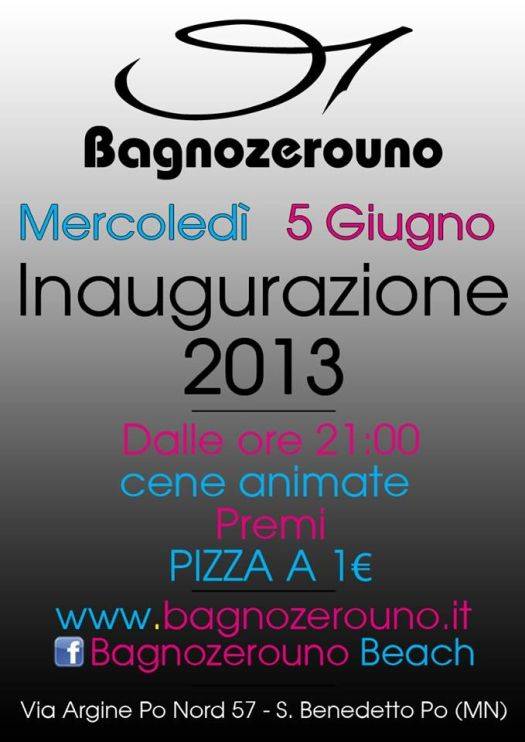 BagnoZeroUno Beach 2013 San Benedetto Po (Mantova)