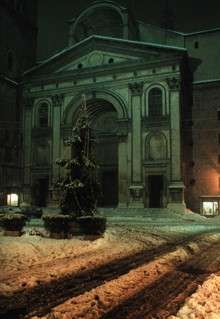 Mantova Basilica S. Andrea con neve