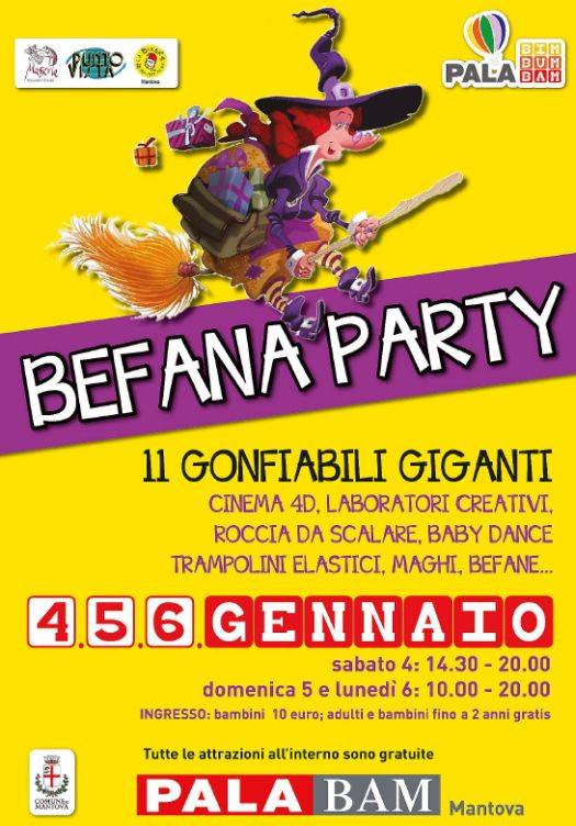 Befana Party 2014 Mantova Palabam