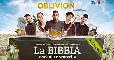 Oblivion La bibbia riveduta e scorretta, Teatro Sociale Mantova 1/2/2020