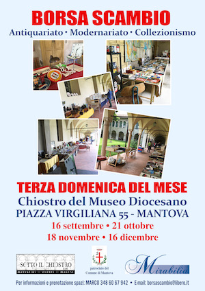 Borsa scambio mercatino antiquariato Mantova 2018