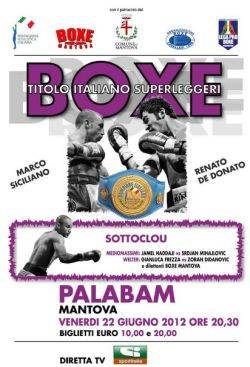 Boxe Titolo Italiano Pugilato 2012 Mantova