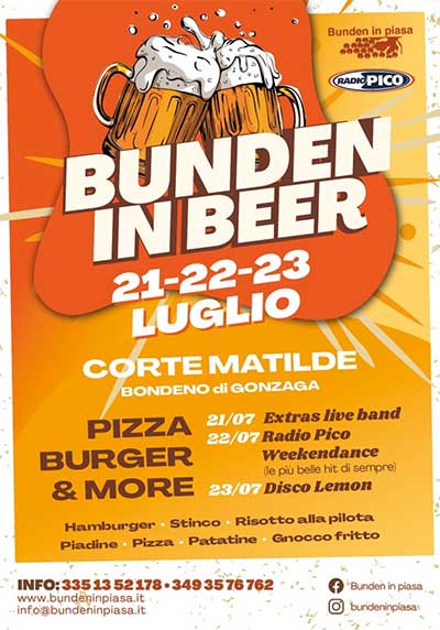 Bunden in Beer 2023 Festa Birra Bondeno di Gonzaga (MN)