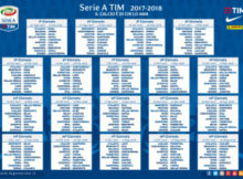 Calendario Campionato Calcio Serie A 2017 2018 pdf