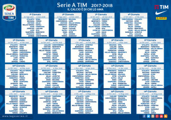 Calendario Campionato Calcio Serie A 2017 2018 pdf