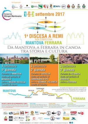 Canoa Prima Discesa a Remi da Mantova a Ferrara 2017
