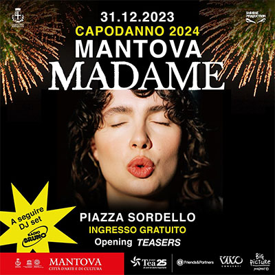 concerto Madame capodanno 2024 Mantova Piazza Sordello