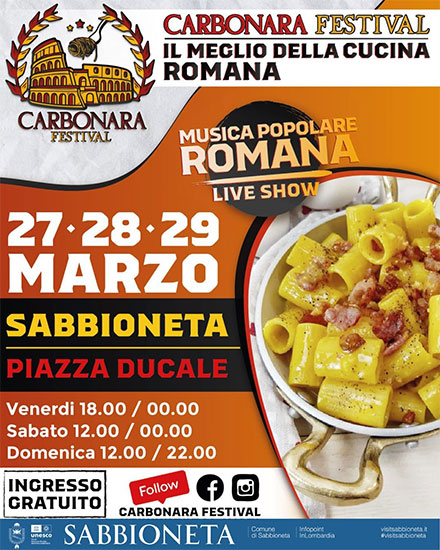 Carbonara Festival 2026 Sabbioneta (MN)