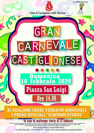 Gran Carnevale Castiglionese 2020 Castiglione delle Stiviere (MN)