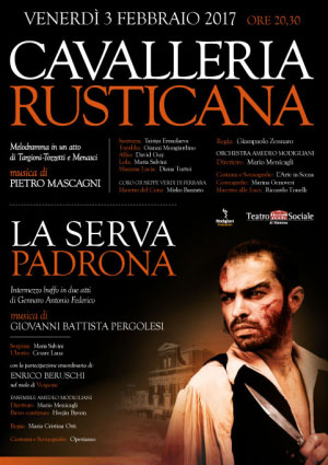 Cavalleria Rusticana La Serva Padrona Teatro Sociale Mantova 2017
