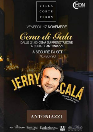 Cena di Gala con Jerry Calà Villa Corte Peron Marmirolo Mantova