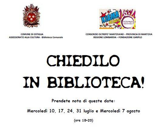 Chiedilo in Biblioteca Ostiglia (Mantova)