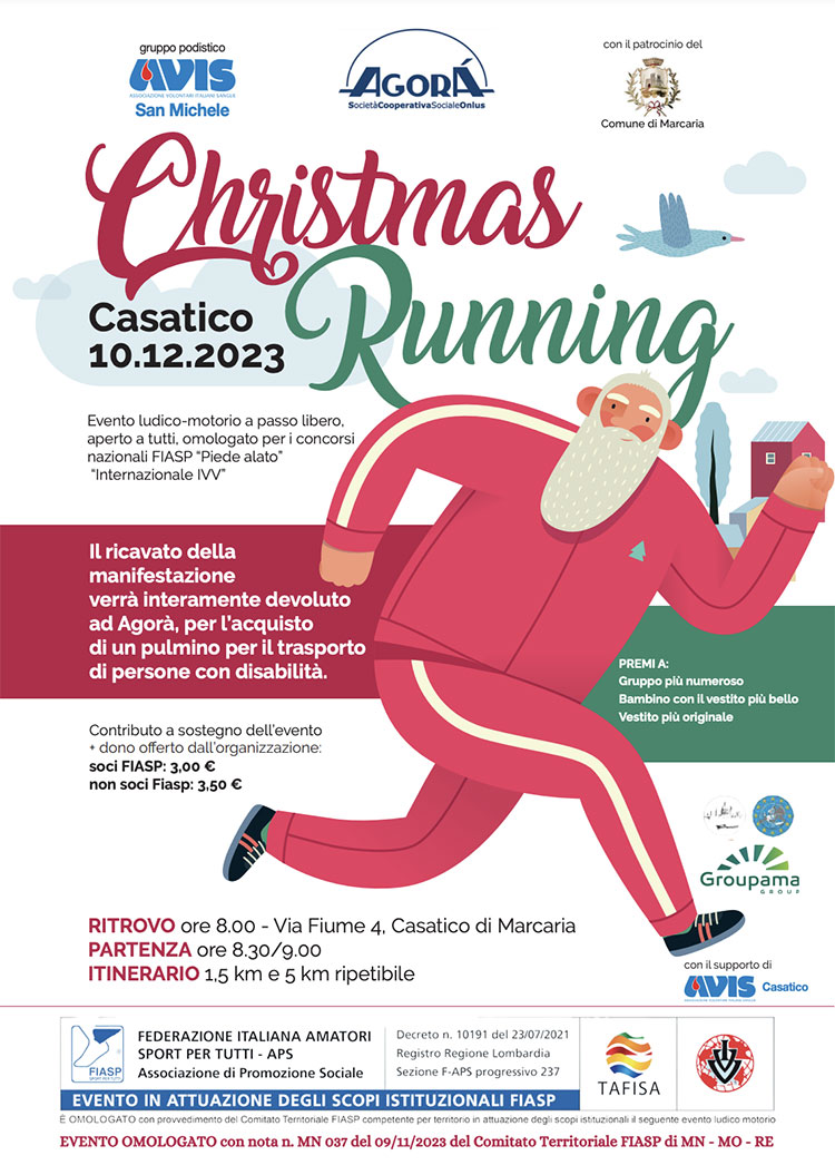 Christmas Running 2023 Casatico di Marcaria (Mantova)