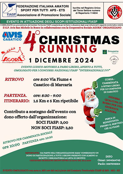 Christmas Running 2024 Casatico di Marcaria (MN)
