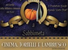 Cinema, tortelli e lambrusco 2018 Sabbioneta