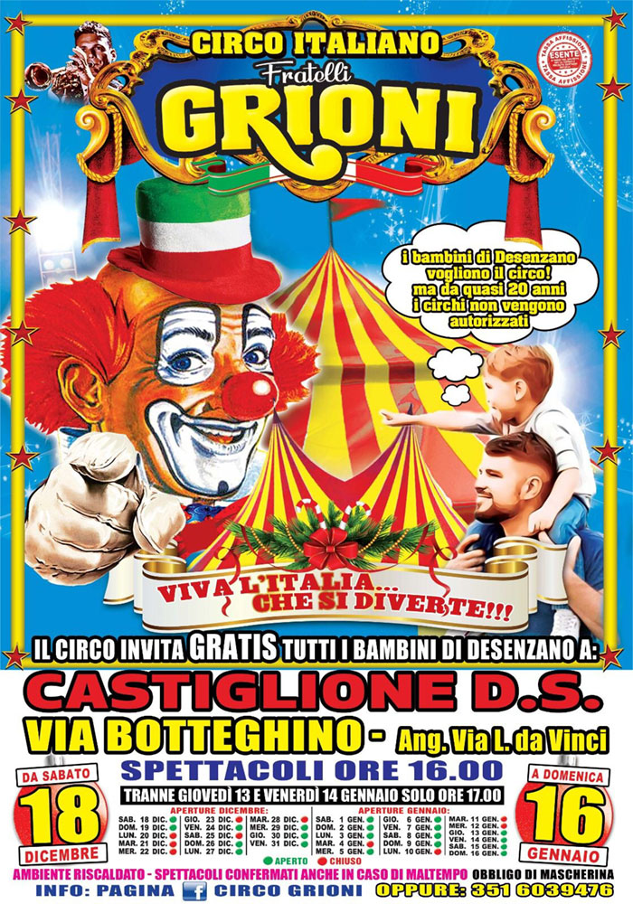 Circo italiano Grioni Castiglione delle Stiviere 2021 2022