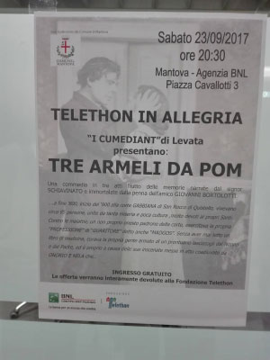 Commedia dialettale Telethon Mantova 2017