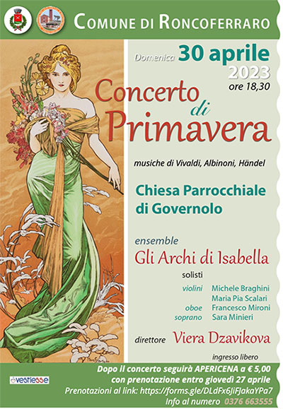 Concerto di Primavera Gli Archi di Isabella  Roncoferraro (MN) 30/4/2023