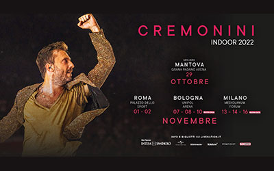 concerto Cesare Cremonini Mantova 2022 Indoor tour