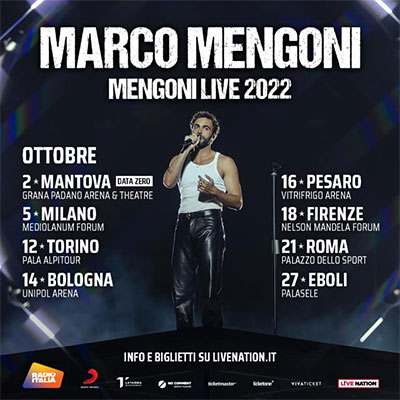Concerto Marco Mengoni Mantova 2022