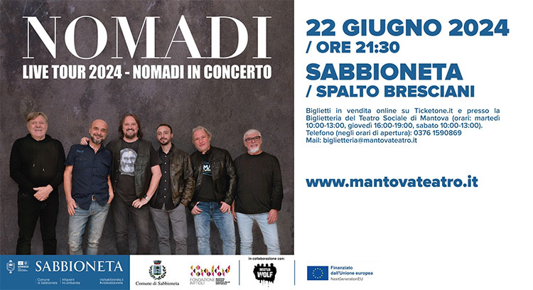 concerto Nomadi Sabbioneta (Mantova) 2024