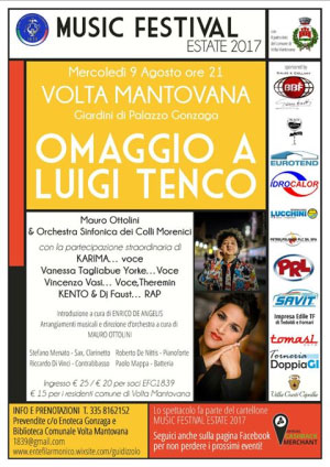 Concerto omaggio a Luigi Tenco Volta Mantovana (MN) 2017