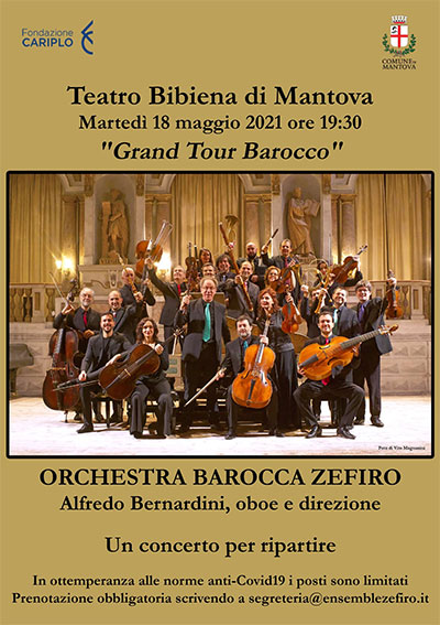 concerto Orchestra Barocca Zefiro Mantova 2021