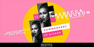 Concerto Rebecca Ferguson Mantova Outlet 2019 gratis