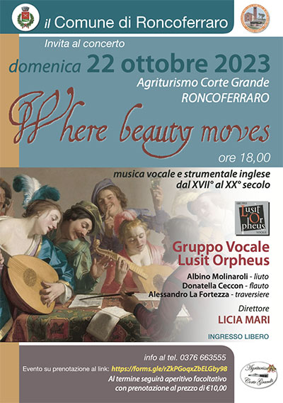 Concerto Where beauty moves Roncoferraro (MN) 2023