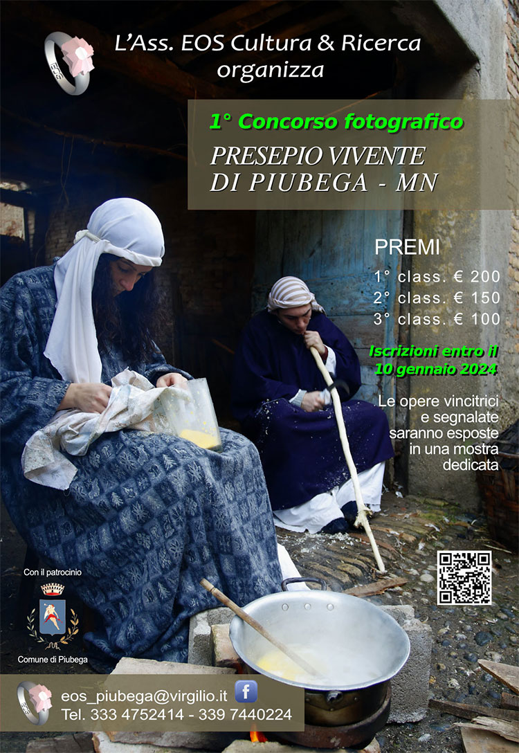 concorso fotografico Presepio Vivente di Piubega (MN) 2023 2024