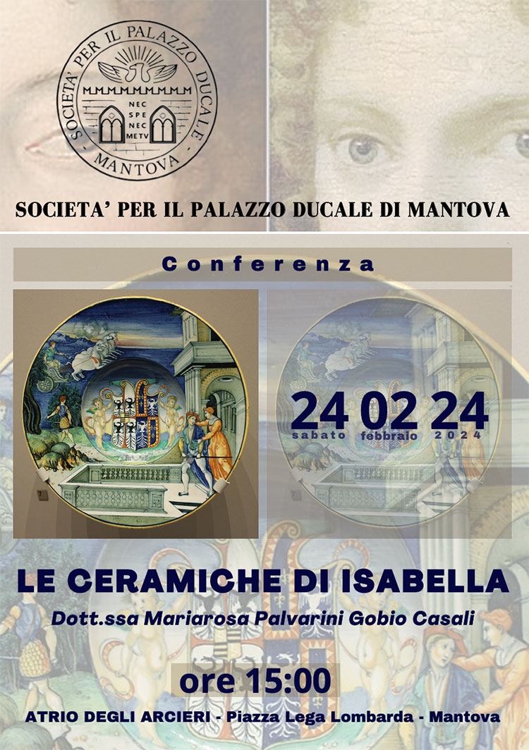 Conferenza Mariarosa Palvarini Gobio Casali Le Ceramiche di Isabella Mantova 2024