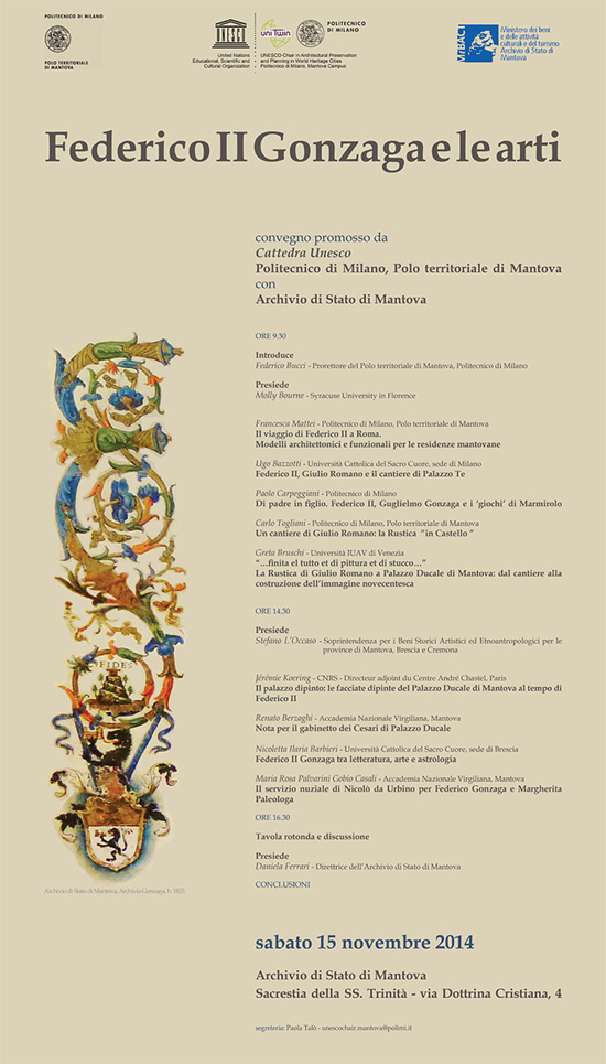 Convegno Federico II Gonzaga e le arti Mantova