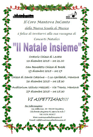 Concerti Coro Mantova InCanto Natale 2015
