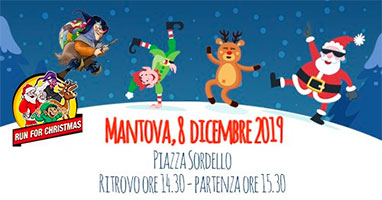Run for Christmas Mantova 2019 corsa dei babbi Natale