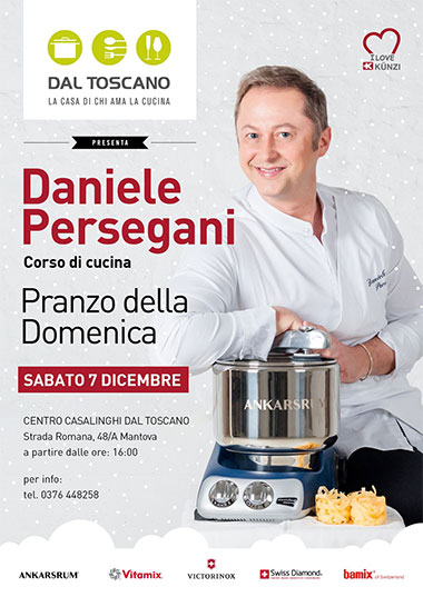Pranzo della Domenica Corso Gratuito Chef Daniele Persegani Centro casalinghi Dal Toscano Cerese (MN) 7/12/2019