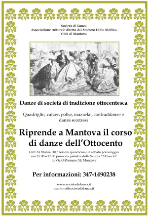 Corso danze Ottocento Mantova 2016