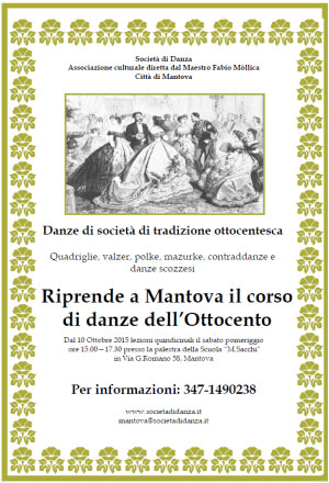 Corso danze Ottocento Mantova