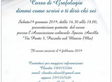 Corso di grafologia 2019 Pozzolo sul Mincio (MN)