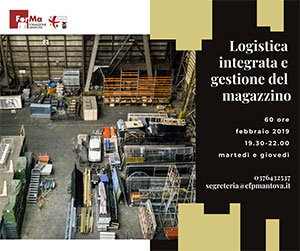 corso logistica integrata gestione magazzino Mantova 2019