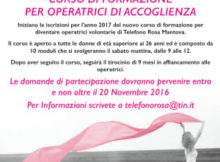 Corso operatrici Telefono Rosa Mantova 2017