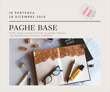 Corso Paghe Base 2019-2020 Mantova For.Ma.
